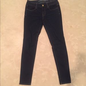 Dark denim jeggings